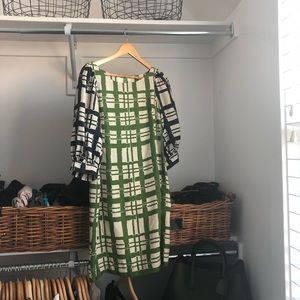 anthropologie silk dress